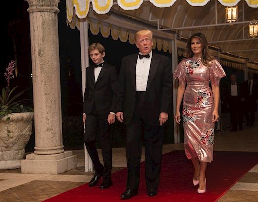 At the New Year's Eve party at Mar-a-Lago