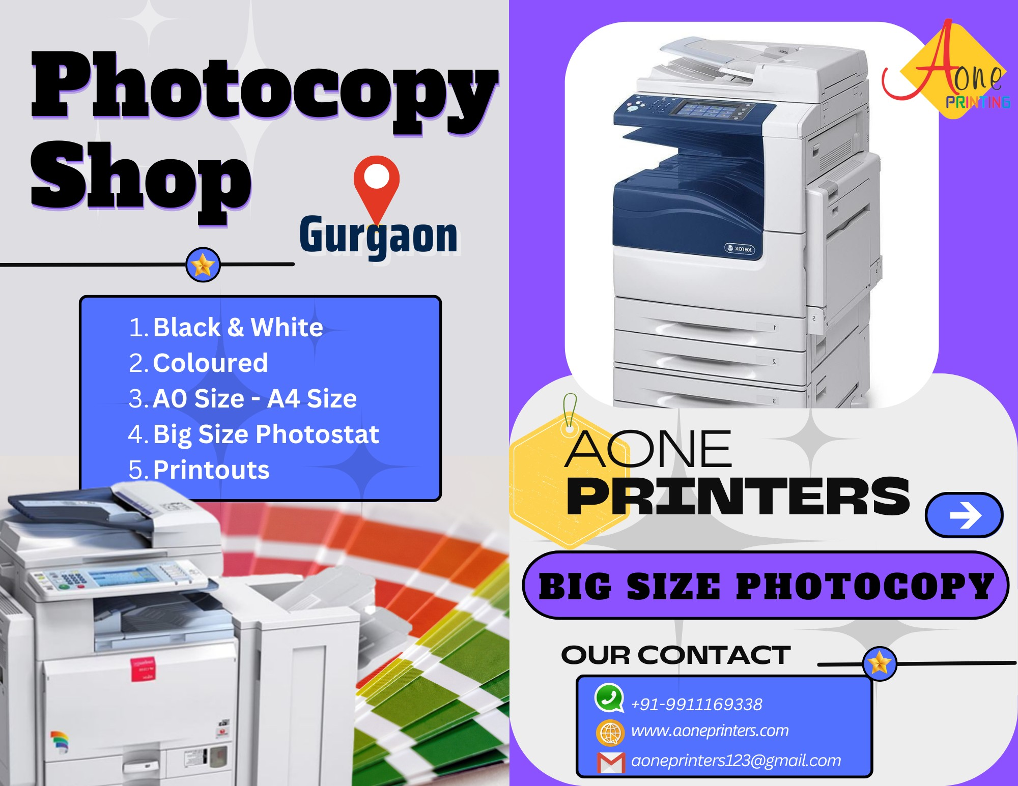 https://aoneprinters.com/photocopy-black-and-white-printing-gurgaon-gurugram.html